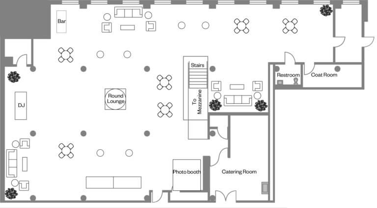 Floorplans | Chez | Chicago Event Venue